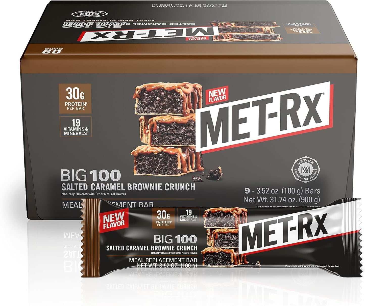 MET-RX SALTED CARAMEL BROWNIE
