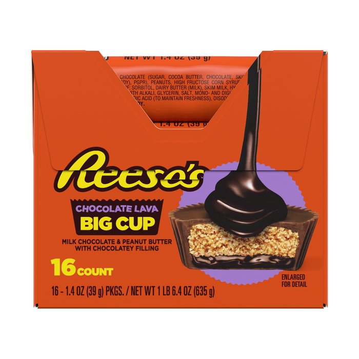 Reeses big cup chocolate lava