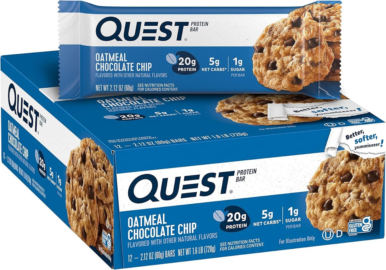 QUEST BARS OATMEAL CHOC.CHIP