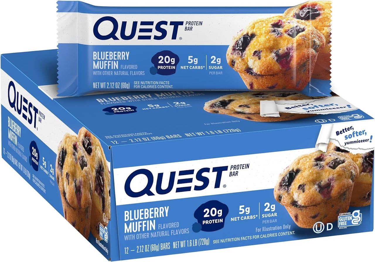 QUEST BARS BLUEBERRY MUFFIN