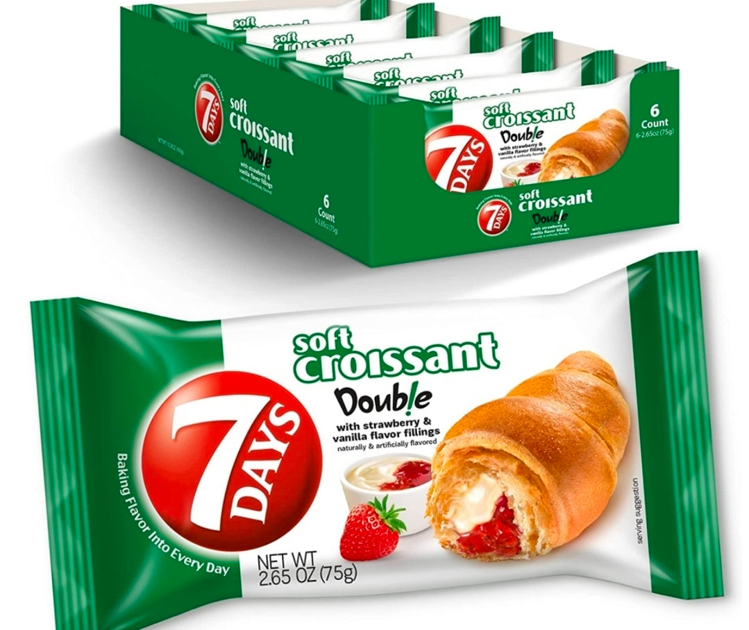 7 Day strawberry/vanilla croissant 6ct