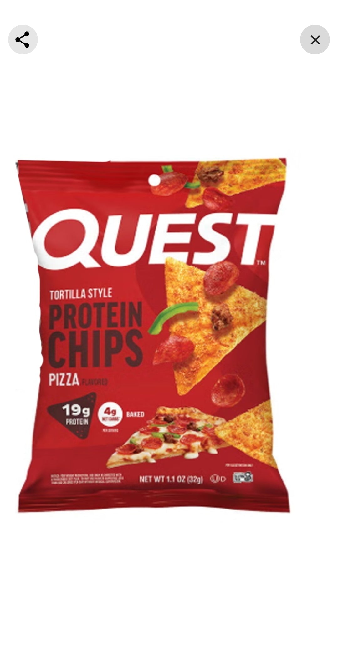 Quest chips PIZZA 8ct