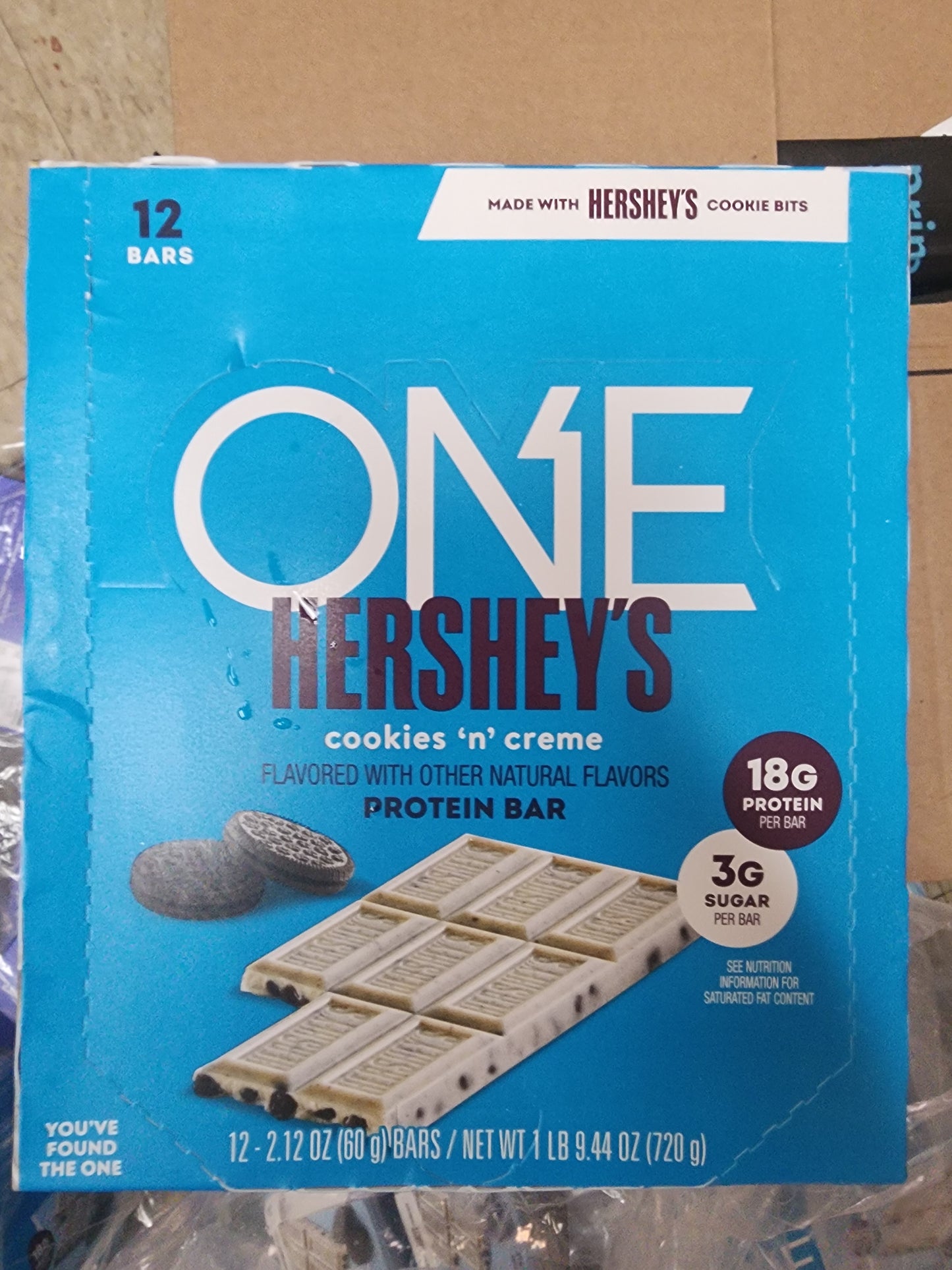 One Hershey cookie n'creme