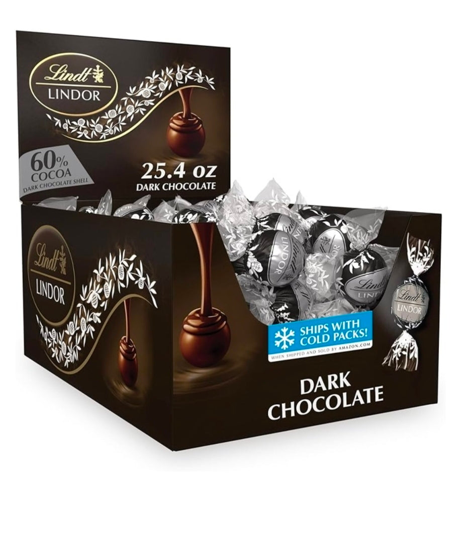 Lindt lindor dark chocolate 60ct