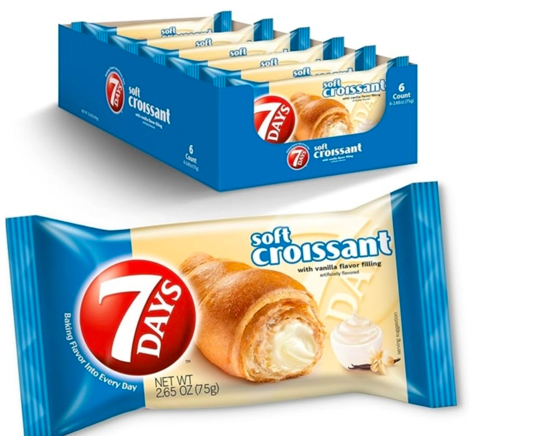 7 Day vanilla croissant 6ct