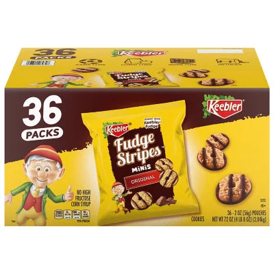 Keebler fudge stripe cookies 36ct
