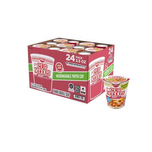 Cup Noodles Beef Flavor, 24ct