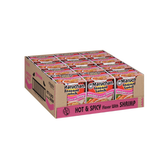 Maruchan Hot & Spicy Shrimp Flavor Noodles, 12ct