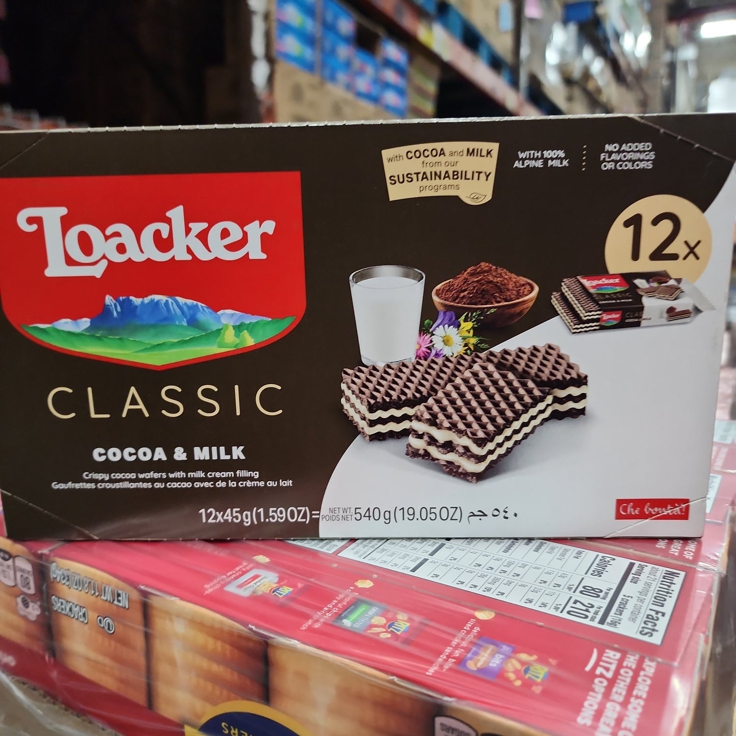 Loackers classic cocoa & milk