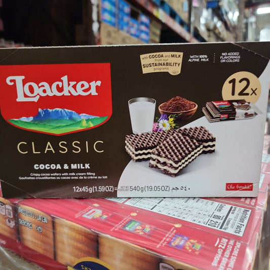 Loackers classic cocoa & milk