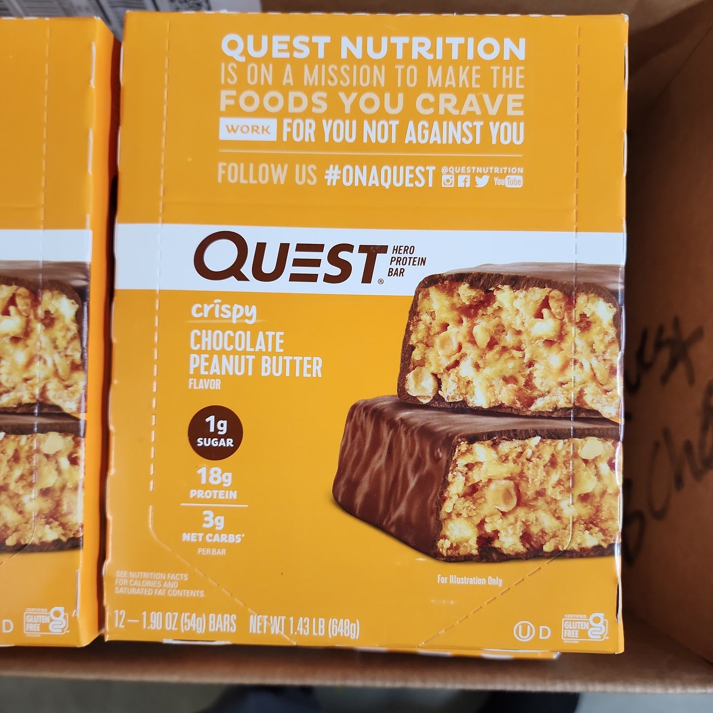 Quest crispy choc. Peanutbutter