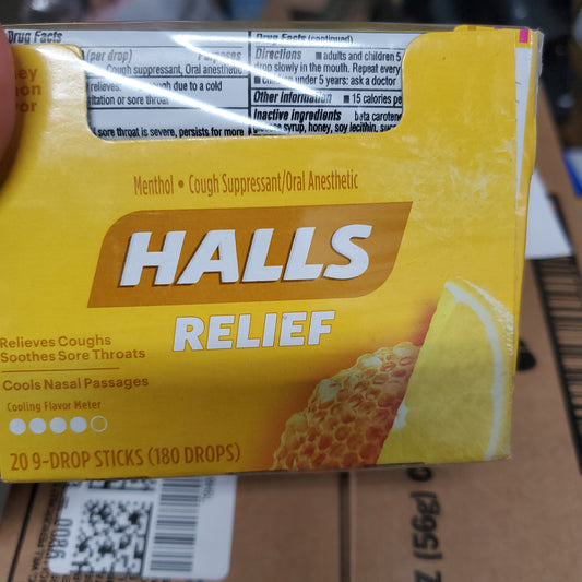 Halls relief honey lemon