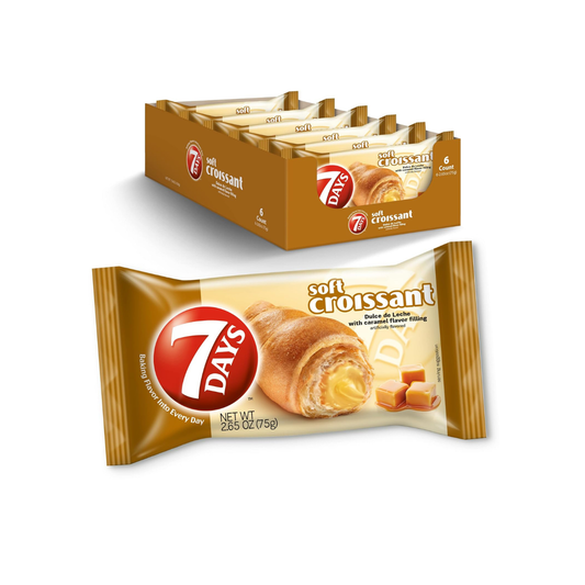 7Days Croissant, Caramel - Dulce De Leche 2.65oz - 6 Pack