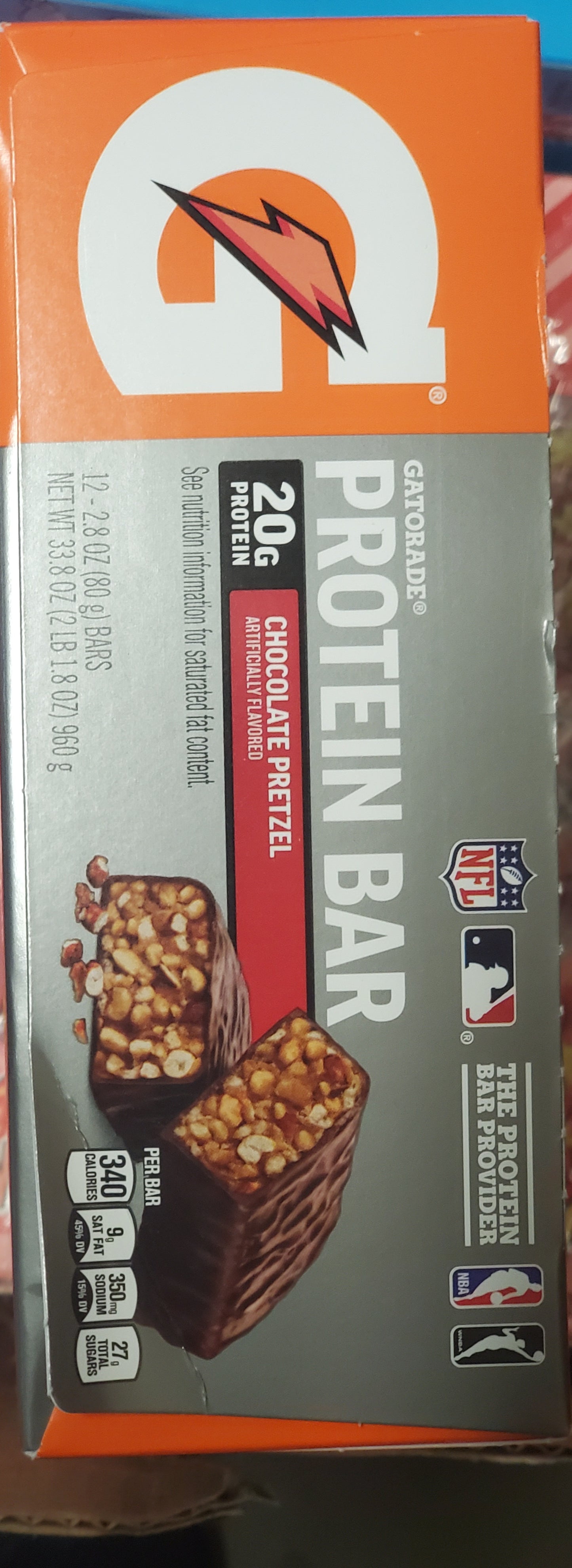 Gatorade bars pretzel chocolate