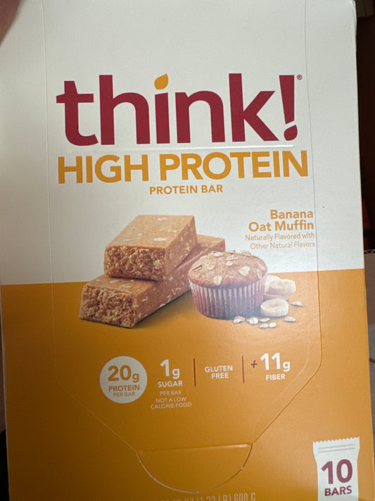 Think banana oat muffin