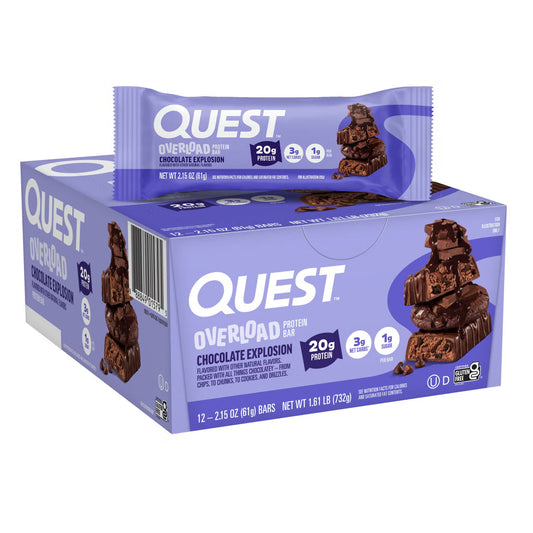 QUEST BARS overload chocolate explosion