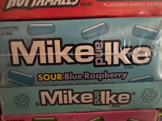Mike n ike sour blue raspberry