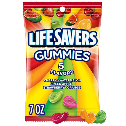 Gummies lifesaver 5flavors 7oz 12ct