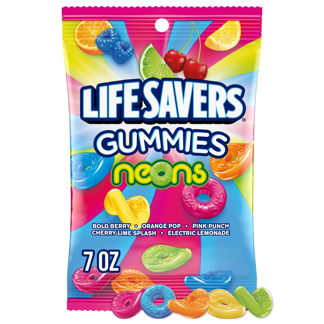 Gummies lifesaver neon 7oz 12ct