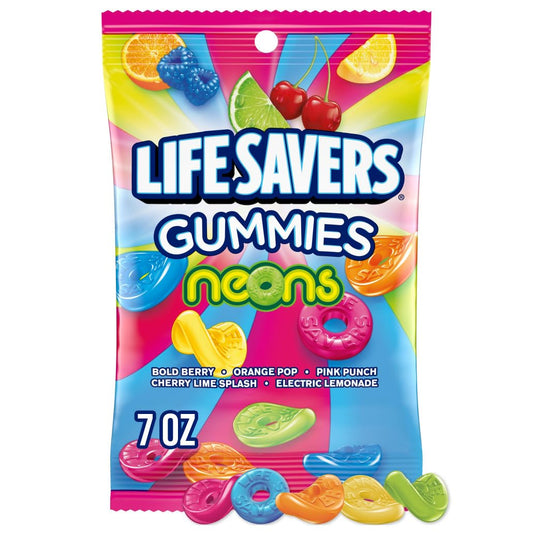 Gummies lifesaver neon 7oz 12ct