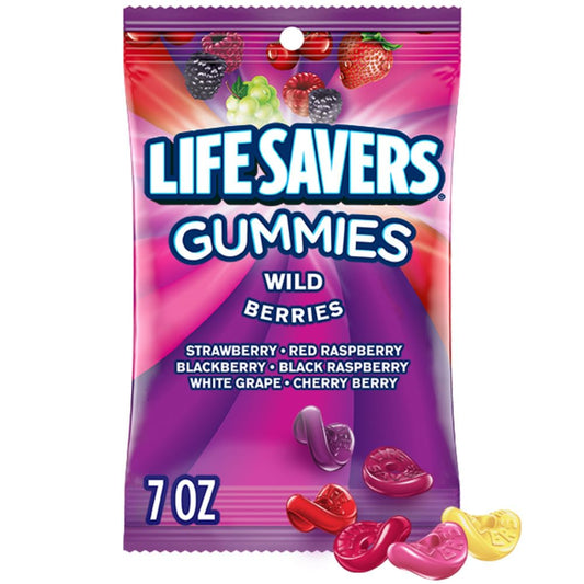 Gummies lifesaver wild berries 7oz 12ct