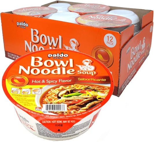 Paldo bowl noodles hot spicy