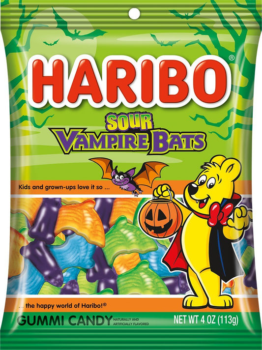 Haribo sour bats 4oz
