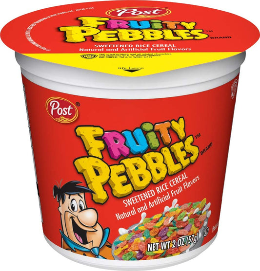 Fruity pebbles cup cereal