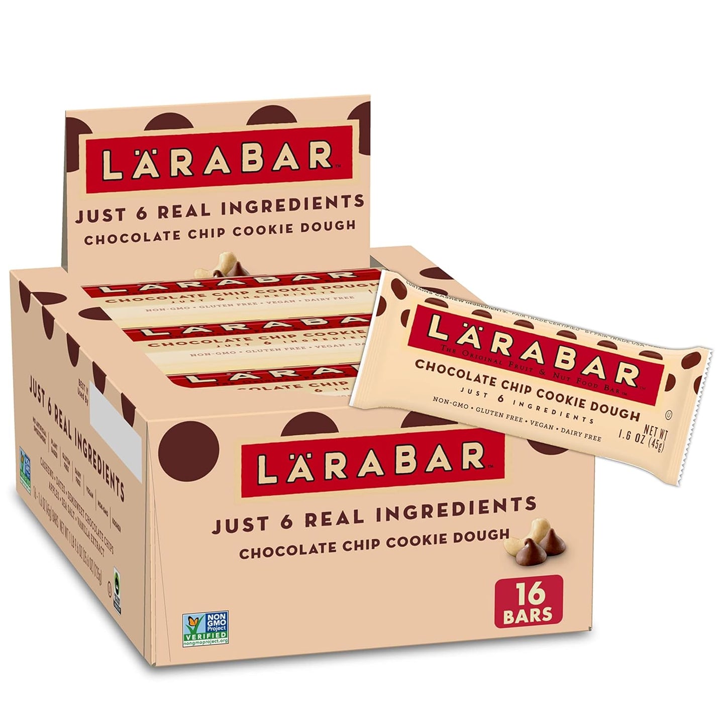 LARA BAR chocolate chip 16CT