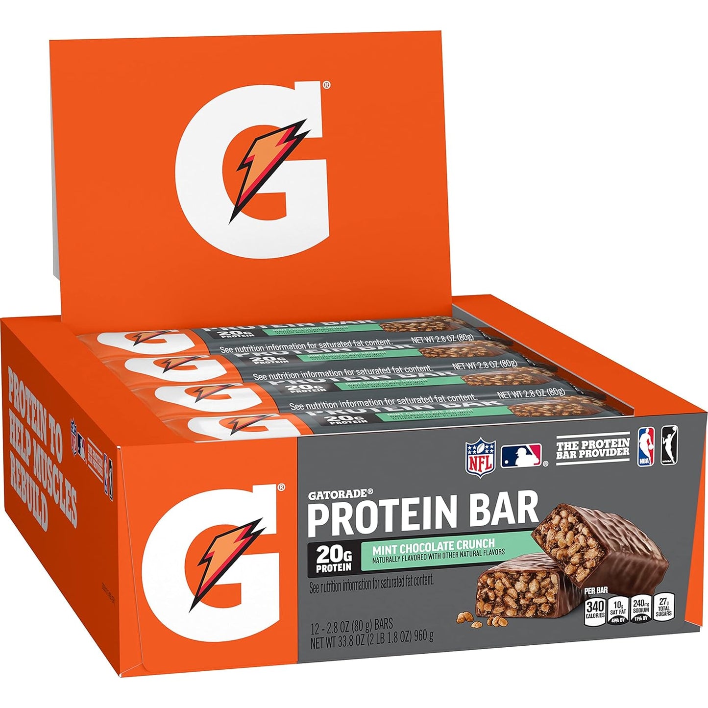 Gatorade protein bars mint chocolate