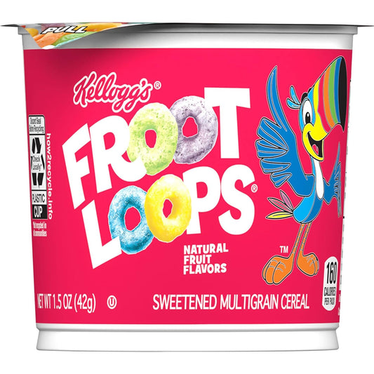 Froot loops cup cereal