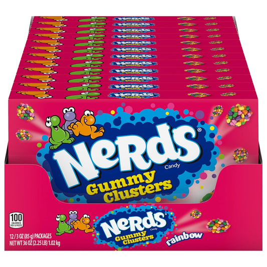 Nerds gummie cluster 3oz box theater 12ct