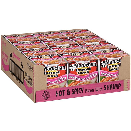 Maruchan hot spicy shrimp noodles