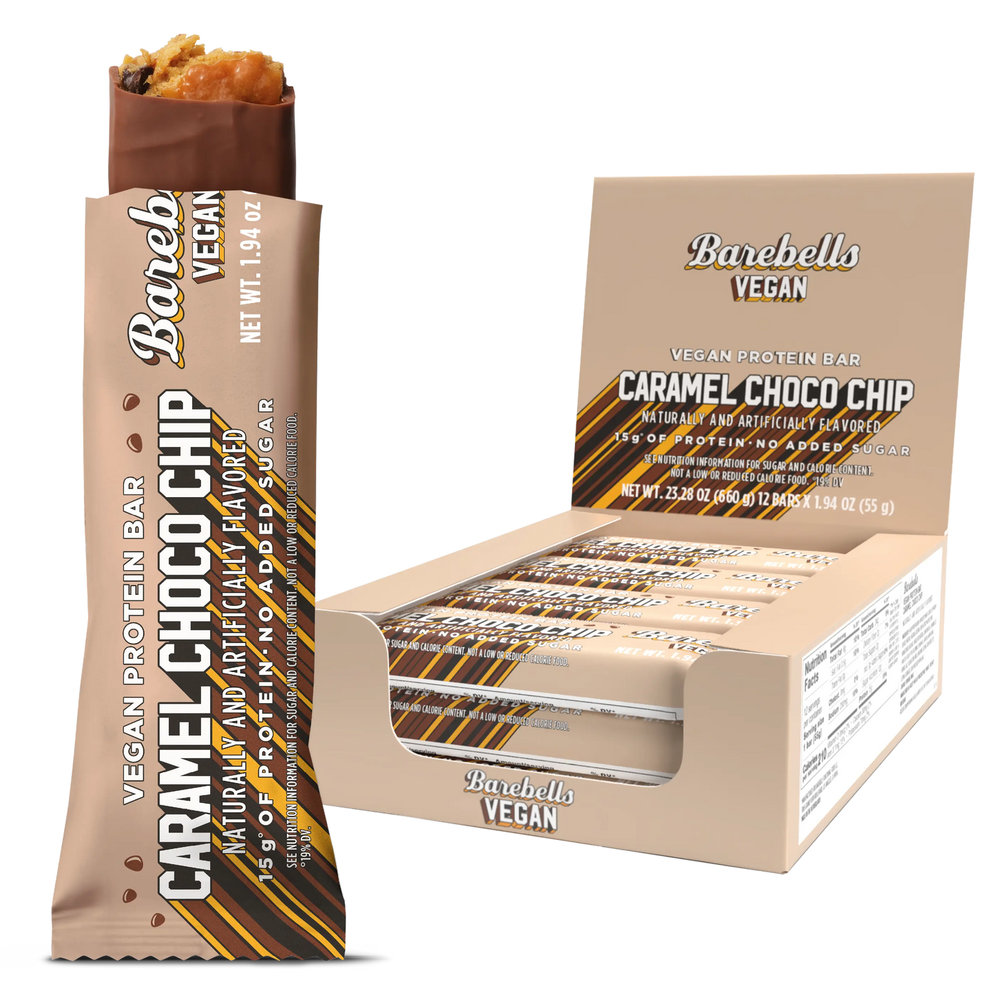 Barebells vegan Caramel choco chip