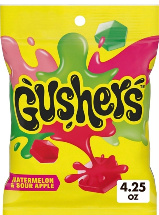 Fruit gushers sour watermelon 4.25oz