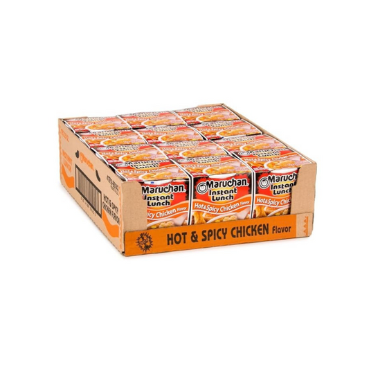 Maruchan Hot & Spicy Chicken Flavor Noodles, 12ct