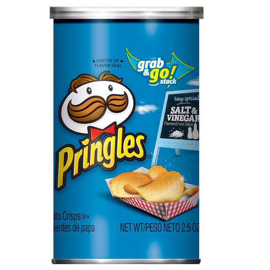 PRINGLES MEDIUM 2.5oz salt & vinegar