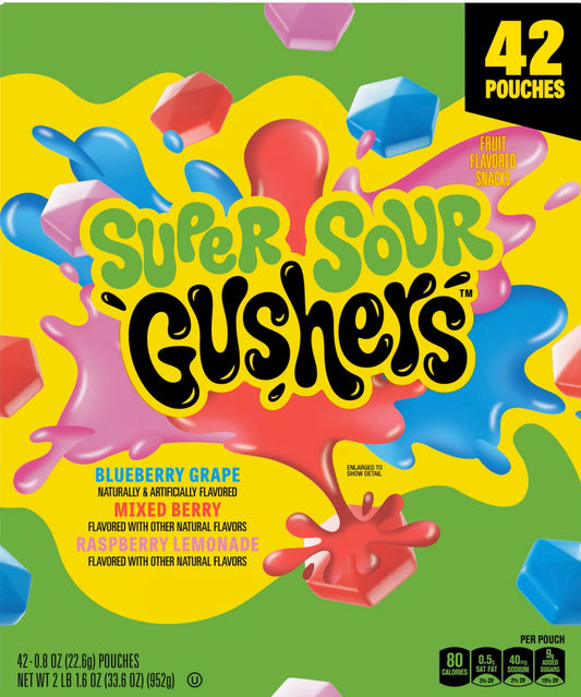 Gushers 42ct sour
