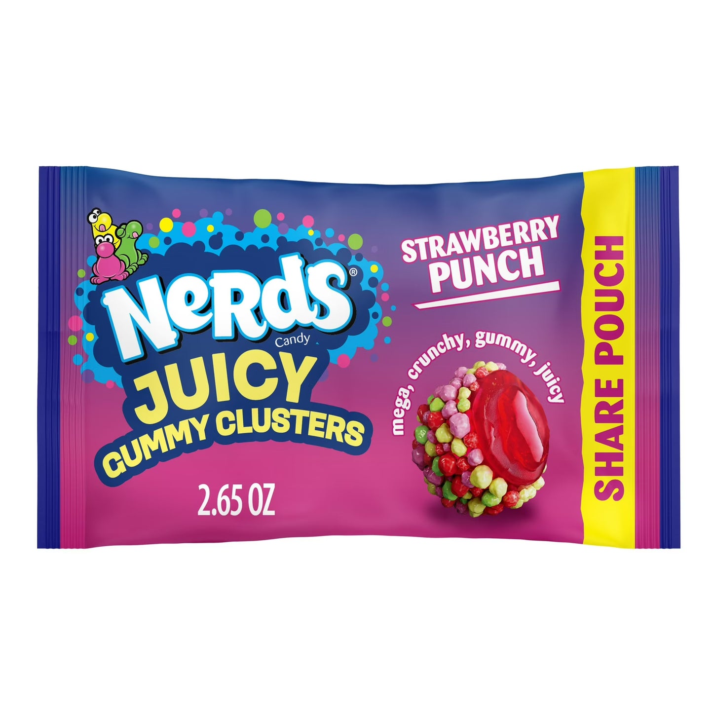 NERDS JUICY GUMMY CLUSTERS SHAREPACK 3oz 12ct