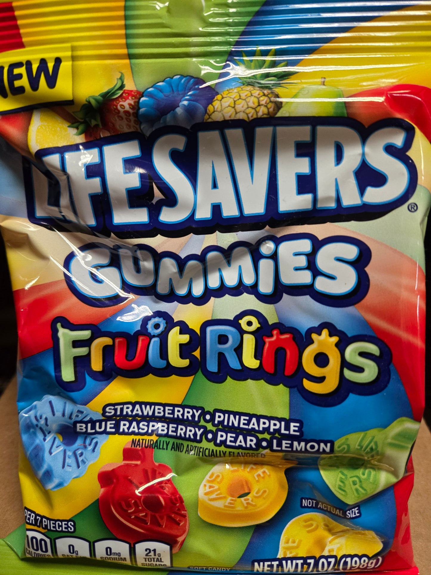 Gummies lifesaver fruit rings 7oz 12ct