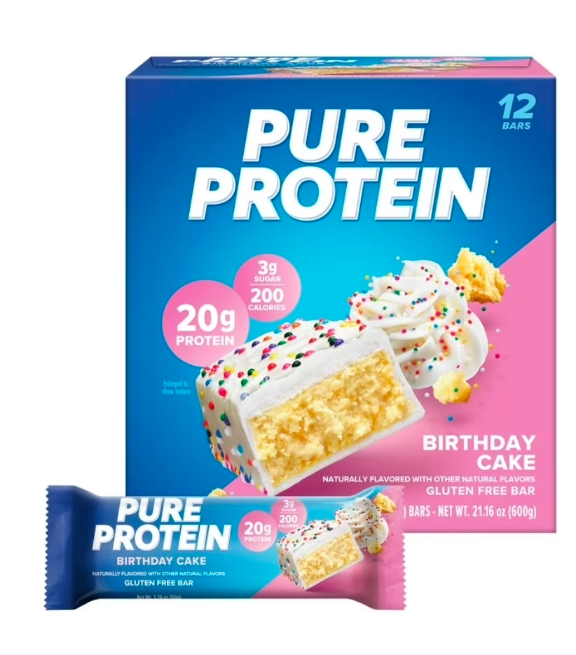 Pure protein 12ct birthday cake