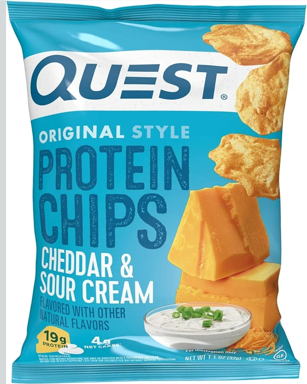Quest chips chedder sourcream 12CT