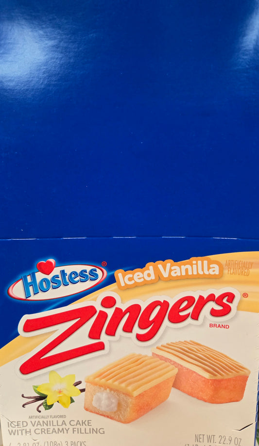 Hostess zinger iced vanilla