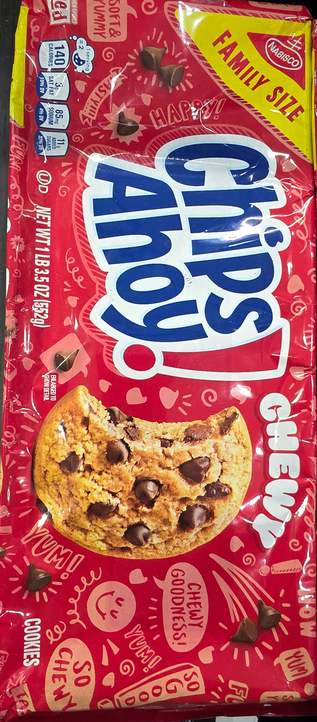 Family size cookies chipsahoy chewy original