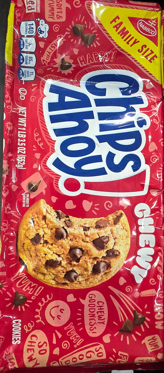 Family size cookies chipsahoy chewy original