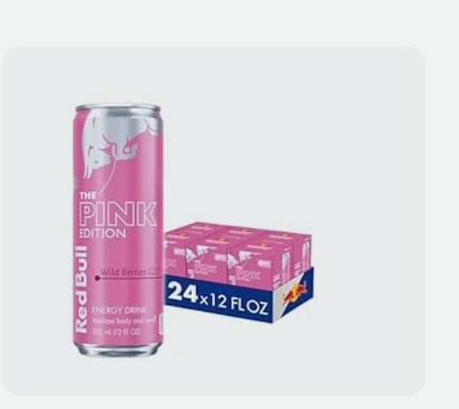 RED BULLS 12oz PINK