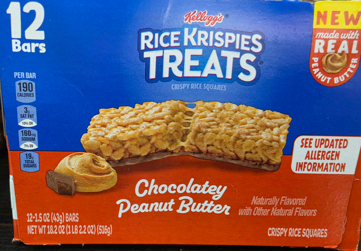Rice krispies chocolate pb 12ct