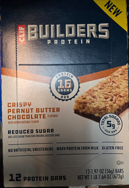 Clif builder crispy pb chocolate