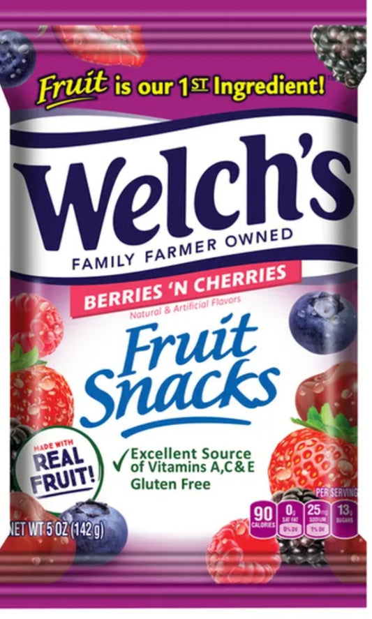 Welchs berries & cherries 5oz 12ct