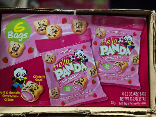 Hello bags panda strawberry 5oz